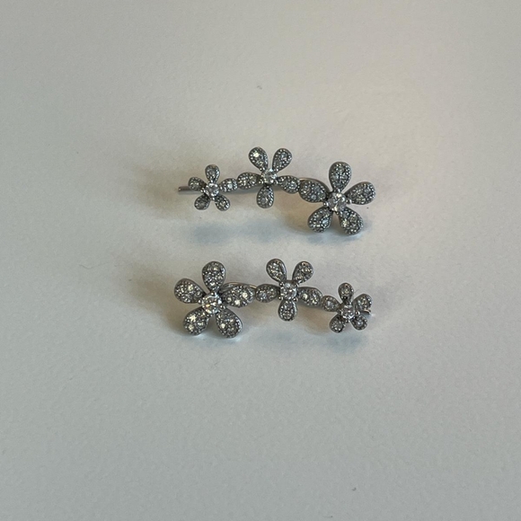 Sterling Silver Climber Earrings - Picture 4 of 5